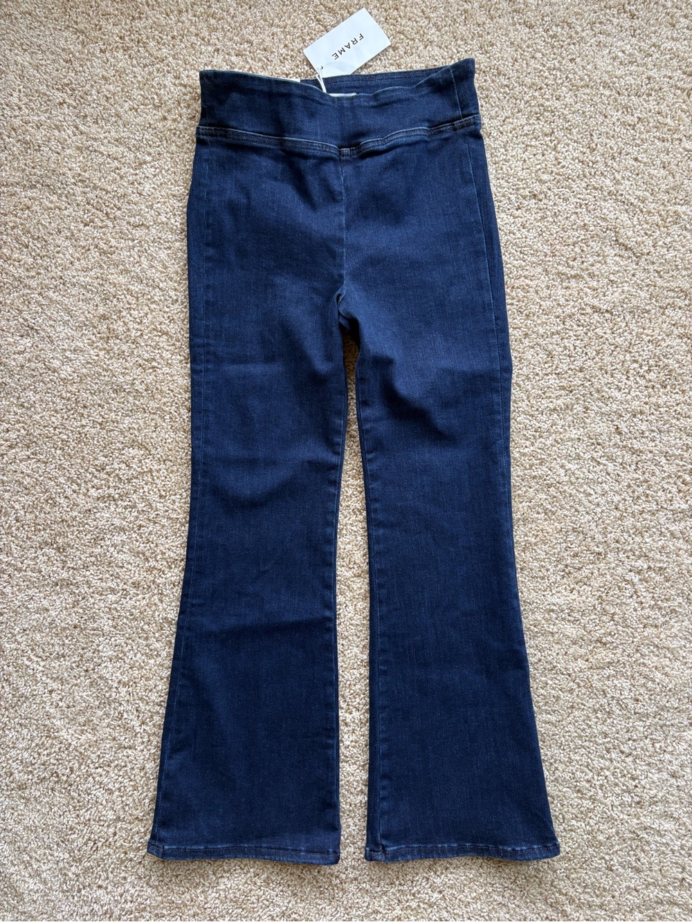 NWT FRAME Jet Set Crop Mini Boot High Rise Jeans Wash KELR Size 1 (Fits 25-29)